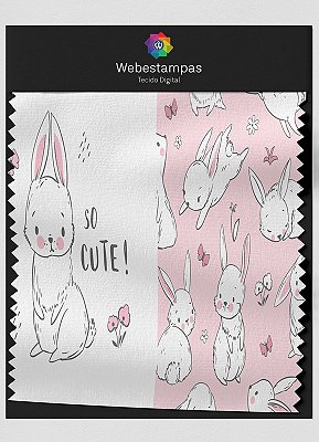 Tecido Tactel Estampa Digital So Cute 1,55m de Largura