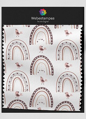 Tecido Oxford Estampa Digital Little Bird 1,55m de Largura