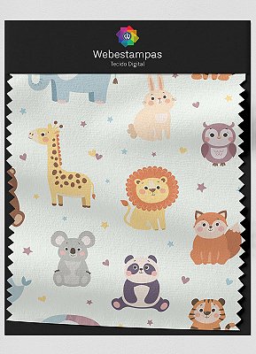 Tecido Oxford Estampa Digital Fofinhos 1,55m de Largura