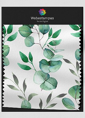Tecido Oxford Estampa Digital Folhas 14 com 1,55m de Largura