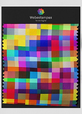 Tecido Oxford Estampa Digital Patchwork 3 com 1,55m de Largura