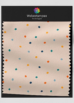 Tecido Oxford Estampa Digital Poá 6 com 1,55m de Largura