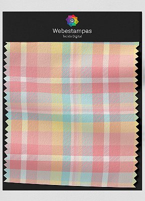 Tecido Oxford Estampa Digital Xadrez 12 com 1,55m de Largura