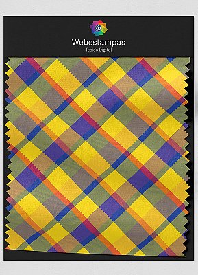 Tecido Oxford Estampa Digital Xadrez 5 com 1,55m de Largura