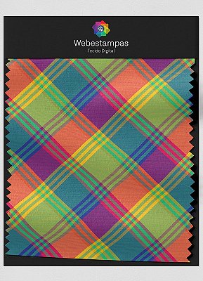 Tecido Oxford Estampa Digital Xadrez 7 com 1,55m de Largura