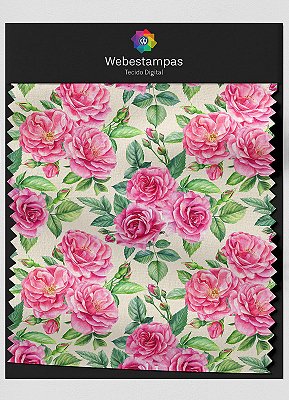 Tecido Oxford Estampa Digital Floral 325 com 1,55m de Largura