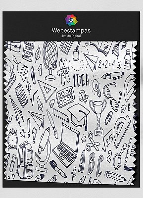 Tecido Oxford Estampa Digital School 1,55m de Largura