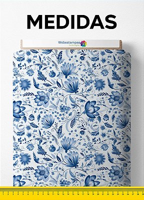 Tecido Velboa Estampa Digital Floral 359 com 1,55m de Largura