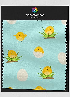 Tecido Veludo Estampa Digital Passarinho 1,55m de Largura