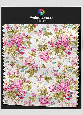 Tecido Veludo Estampa Digital Floral 363 com 1,55m de Largura