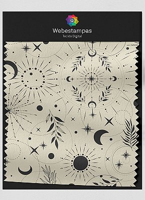 Tecido Veludo Estampa Digital Astros 1,55m de Largura