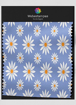 Tecido Tricoline Estampa Digital Floral 356 com 1,50m de Largura