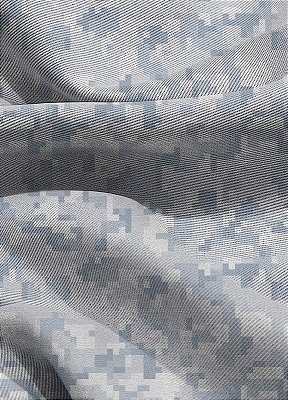 Tecido Blackout Estampa Digital Camuflado Pixel Branco 1,35m de Largura