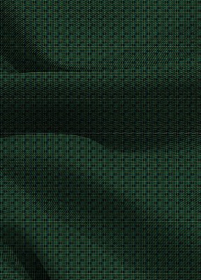 Tecido Blackout Estampa Digital  Quadros e Linhas Verde e Azul 1,35m de Largura