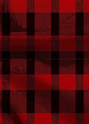 Tecido Blackout Estampa Digital  Xadrez Fino Vermelho e Preto 1,35m de Largura