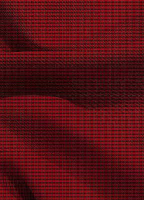 Tecido Blackout Estampa Digital  Xadrez Vermelho Preto e Branco 1,35m de Largura