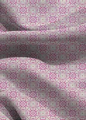 Tecido Blackout Estampa Digital Arabesco Rosa Minimalista 1,35m de Largura