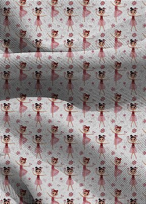 Tecido Blackout Estampa Digital Balé das Flores 1,35m de Largura