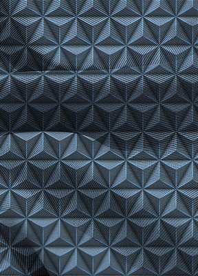 Tecido Blackout Estampa Digital 3D Azul 1,35m de Largura