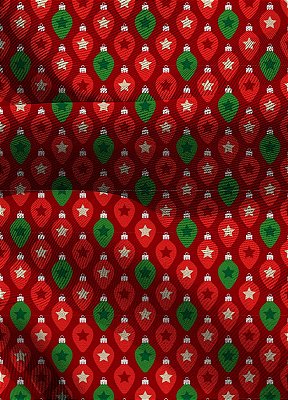 Tecido Blackout Estampa Digital Enfeite de Natal 1,35m de Largura