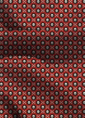 Tecido Blackout Estampa Digital Caveira Circulo Preto 1,35m de Largura