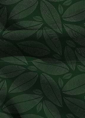 Tecido Blackout Estampa Digital Folhas Verde Escuro 1,35m de Largura