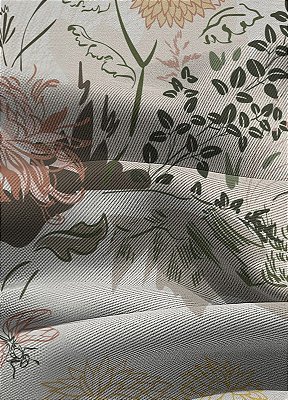 Tecido Blackout Estampa Digital Floral 87 com 1,35m de Largura