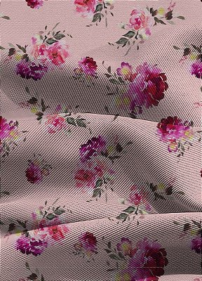 Tecido Blackout Estampa Digital Floral 99 com 1,35m de Largura