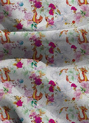 Tecido Blackout Estampa Digital Floral 103 com 1,35m de Largura