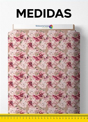 Tecido Blackout Estampa Digital Floral 147 com 1,35m de Largura