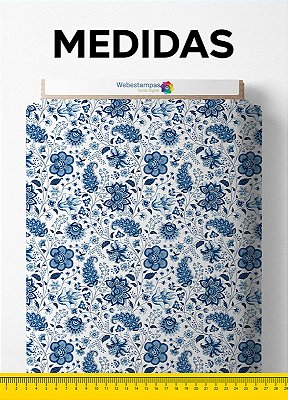 Tecido Blackout Estampa Digital Floral 157 com 1,35m de Largura