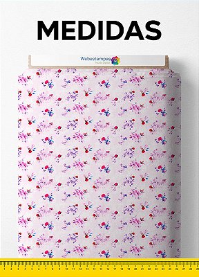 Tecido Blackout Estampa Digital Floral 164 com 1,35m de Largura