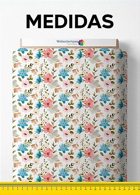 Tecido Blackout Estampa Digital Floral 182 com 1,35m de Largura