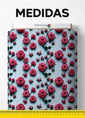 Tecido Blackout Estampa Digital Floral 204 com 1,35m de Largura