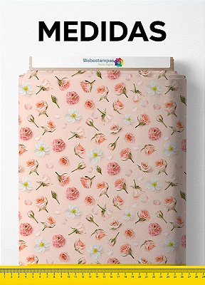 Tecido Blackout Estampa Digital Floral 218 com 1,35m de Largura