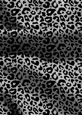Tecido Blackout Estampa Digital Onça Preto e Branco 1,35m de Largura