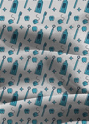 Tecido Blackout Estampa Digital Saúde 2 com 1,35m de Largura