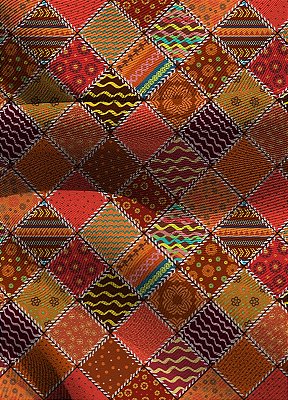 Tecido Blackout Estampa Digital Patchwork 8 com 1,35m de Largura