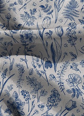 Tecido Blackout Estampa Digital Floral 307 com 1,35m de Largura