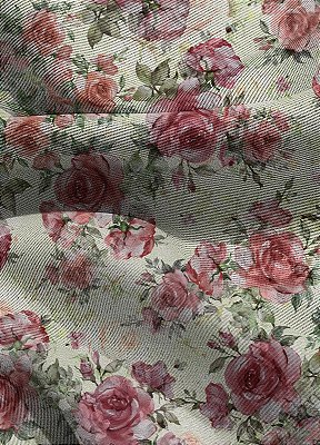 Tecido Blackout Estampa Digital Floral 319 com 1,35m de Largura