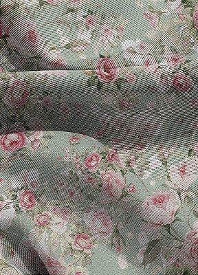 Tecido Blackout Estampa Digital Floral 320 com 1,35m de Largura
