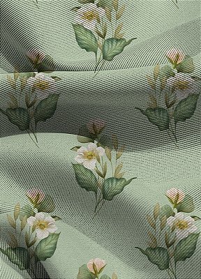 Tecido Blackout Estampa Digital Floral 347 com 1,35m de Largura