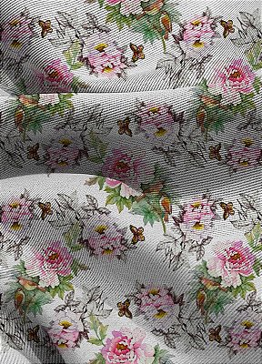 Tecido Blackout Estampa Digital Floral 355 com 1,35m de Largura