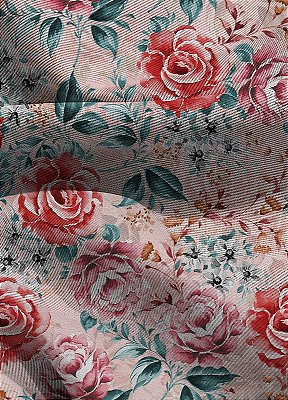 Tecido Blackout Estampa Digital Floral 372 com 1,35m de Largura