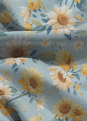 Tecido Blackout Estampa Digital Floral 375 com 1,35m de Largura