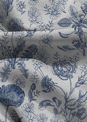 Tecido Blackout Estampa Digital Floral 384 com 1,35m de Largura