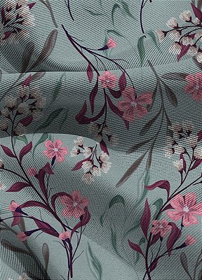 Tecido Blackout Estampa Digital Floral 385 com 1,35m de Largura