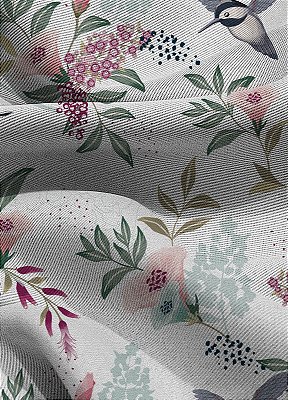 Tecido Blackout Estampa Digital Floral 388 com 1,35m de Largura