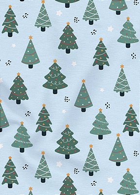 Tecido Oxford Estampa Digital Natalina 24 com 1,55m de Largura