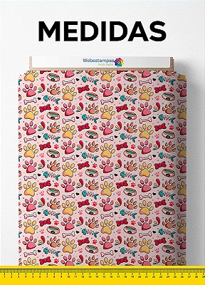 Tecido Cotton Estampa Digital Pet 1,60m de Largura